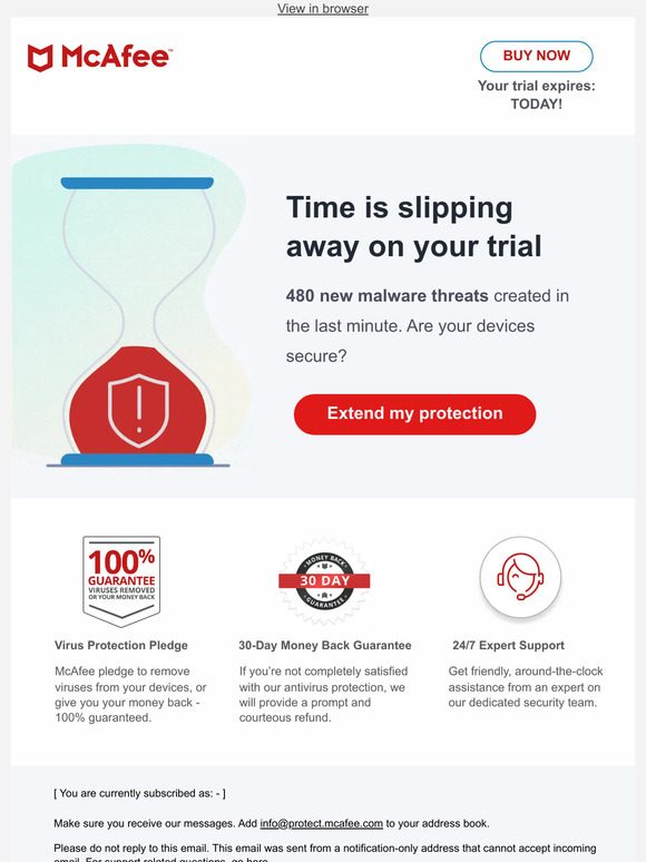 Stay secure - your free trial ends today! ⏳
