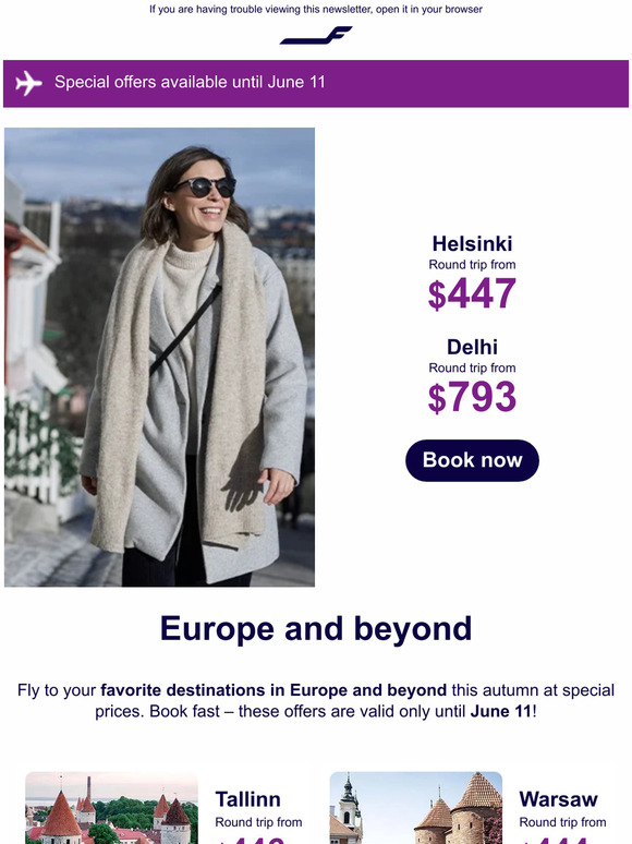 Time to book your flights at special prices
