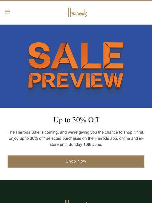 Our Sale Preview has arrived 🎊