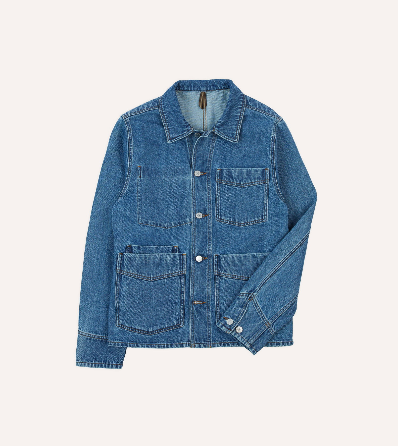 Image of Bleach Wash Denim Work Jacket