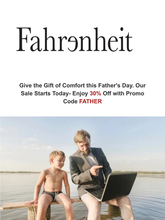 Father's Day Sale 30% Off Starts Today