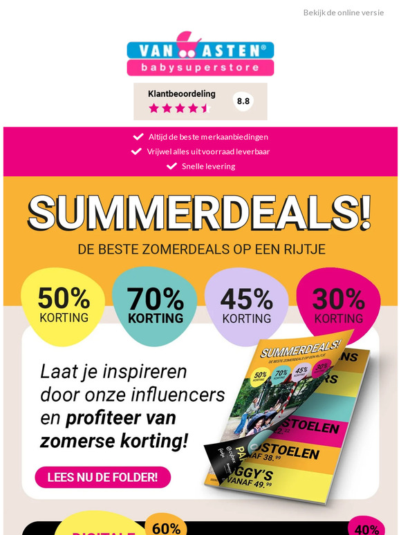 De beste ZOMERDEALS op een rijtje!