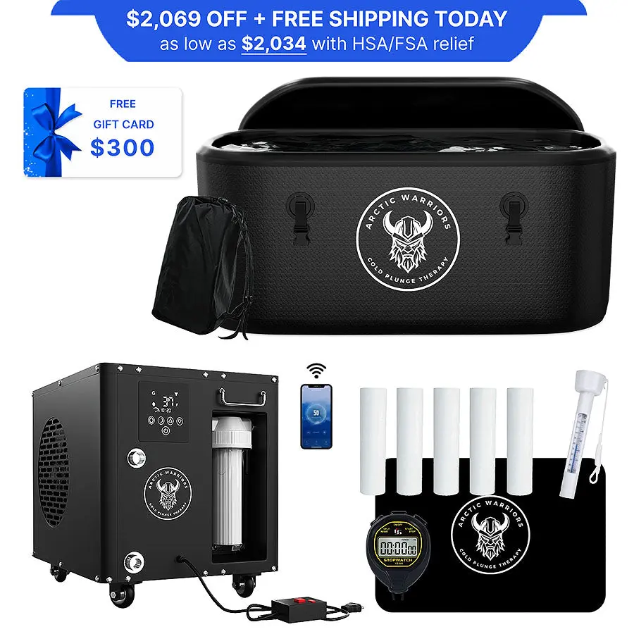Image of Arctic Warrior PRO 1 HP Smart Water Chiller/Heater + XL Tub + Essentials