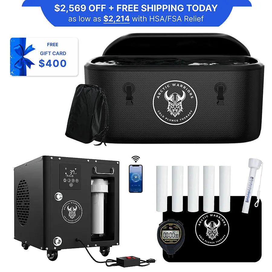 Image of Arctic Warrior PRO MAX 1.5 HP Water Chiller/Heater + XL Tub + Essentials