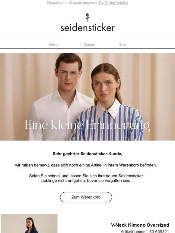 Haben Sie etwas vergessen?