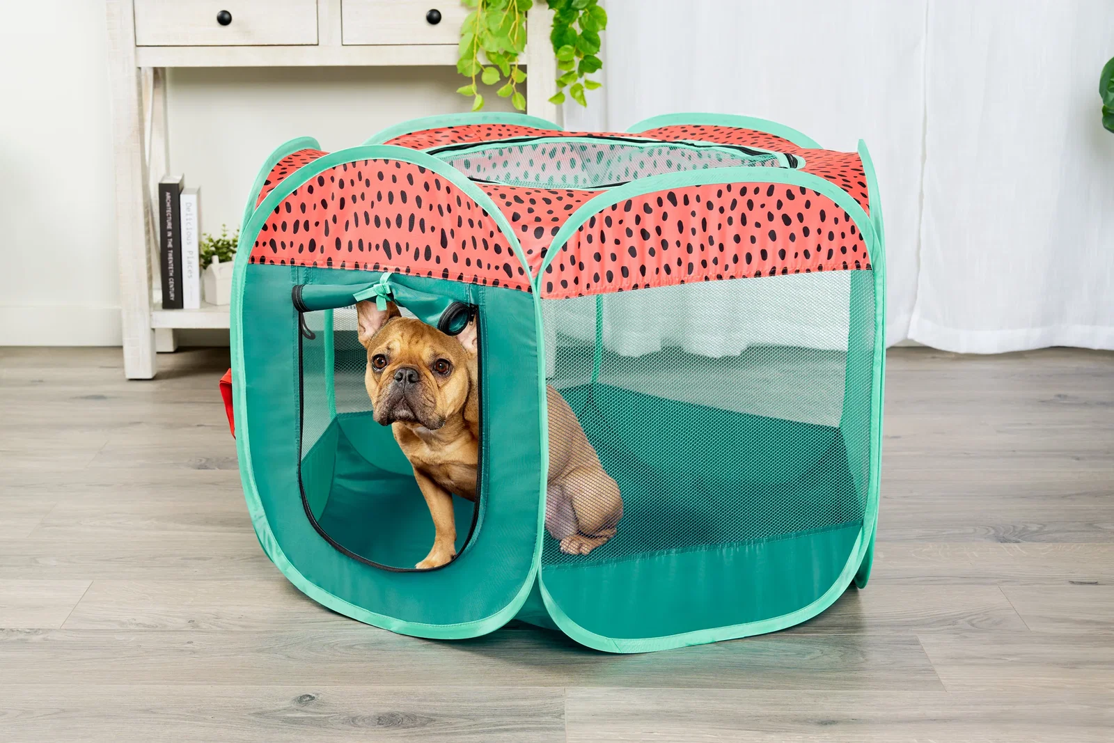Image of Portable Mesh Pet Playpen