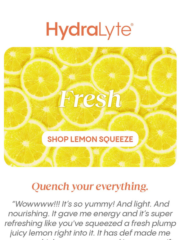 Fresh Squeezed Hydration