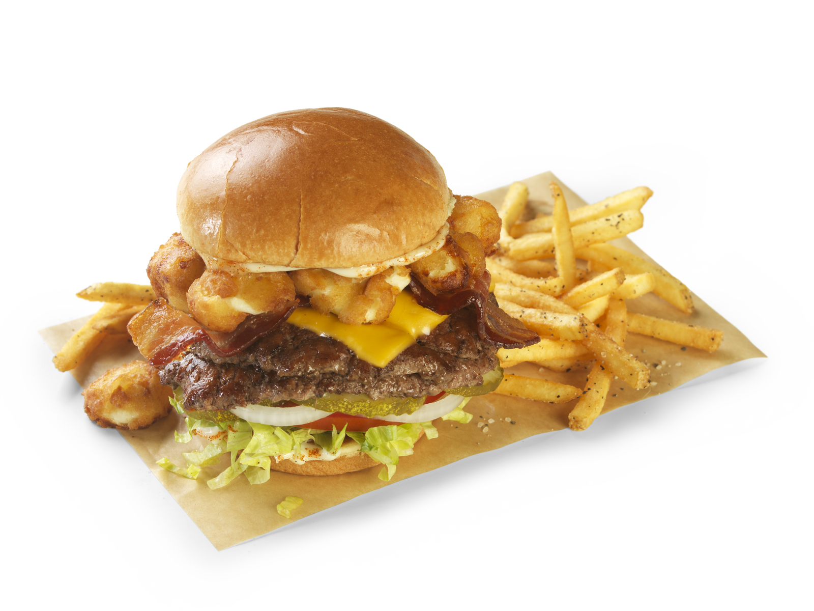 Cheese Curd Bacon Burger