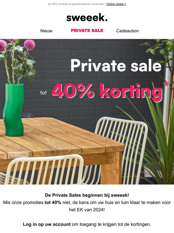 Bereid u voor op het EK met onze Private Sales: tot 40% korting! ⚽🔥