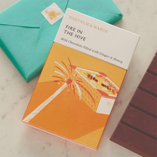 Milk Chocolate Ginger & Honey Filled Bar