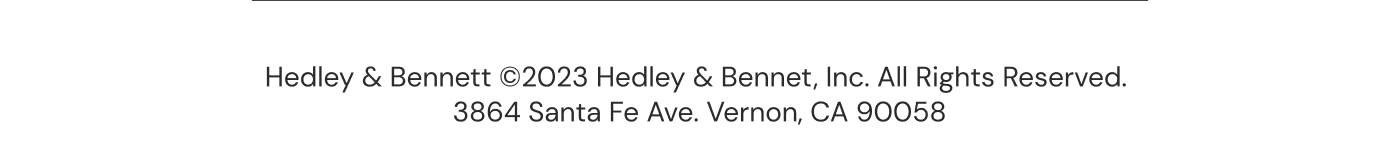 © 2024  Hedley & Bennett