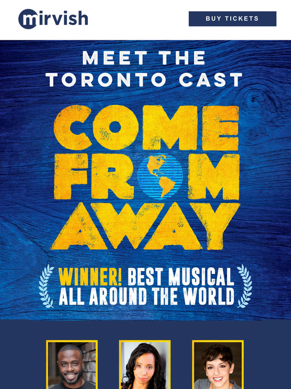 Harry Potter Toronto - UK: Meet the Toronto Cast of Come From Away | Milled