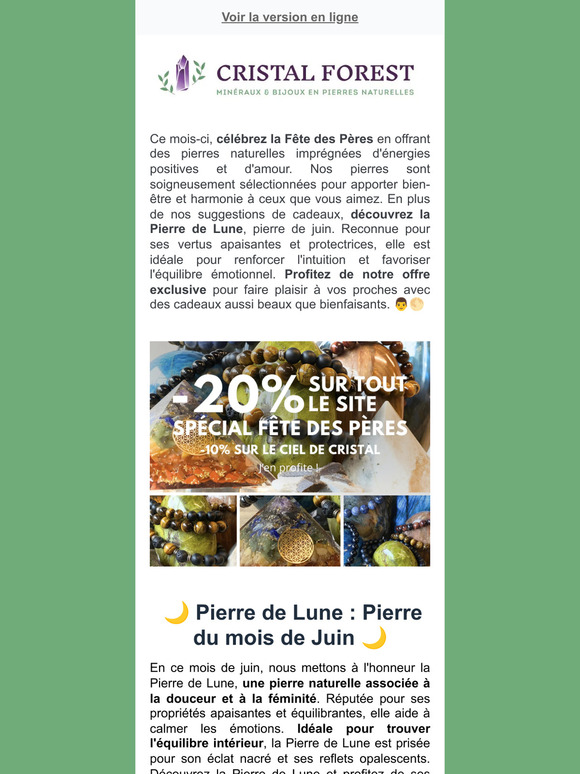 Pierre de Lune en vedette et -20% sur tout le site !!! 🎁🎉