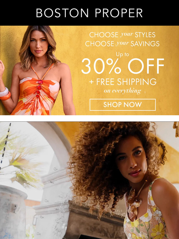 Boston Proper Summer Bling + Save More & FREE Shipping Milled