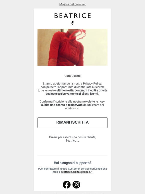 Vuoi rimanere sempre aggiornata?