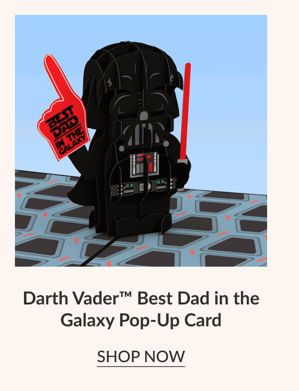 Darth Vader Best Dad in the Galaxy Pop-Up Card | SHOP NOW