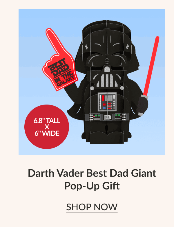 Darth Vader Best Dad Giant Pop-Up Card | SHOP NOW