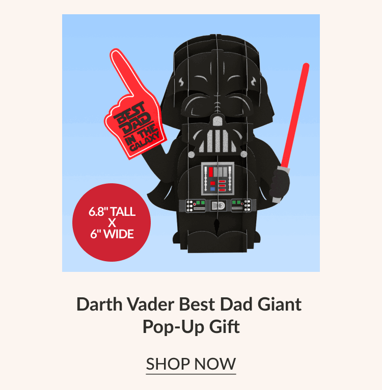 Darth Vader Best Dad Giant Pop-Up Card | SHOP NOW