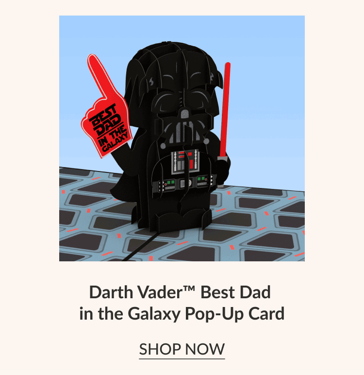 Darth Vader Best Dad in the Galaxy Pop-Up Card | SHOP NOW