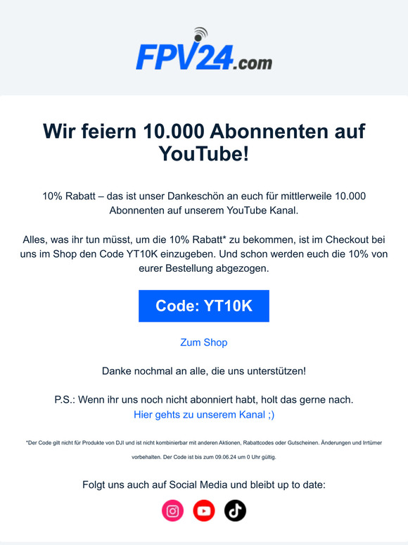 ⚡️ Nur dieses Wochenende: 10% Rabatt