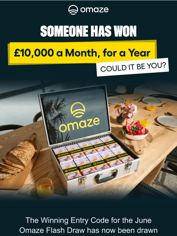 Are You Our June Omaze Flash Draw Winner? 👀