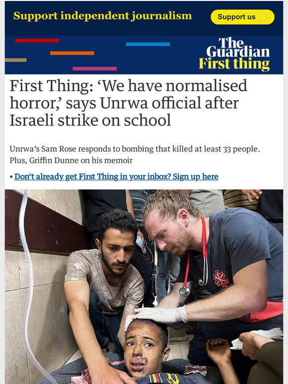 The Guardian: ‘We have normalised horror,’ says Unrwa official after ...