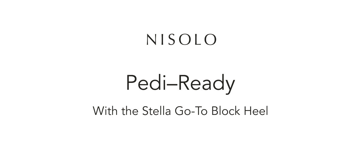 Pedi-Ready with the Stella Go-To Block Heel