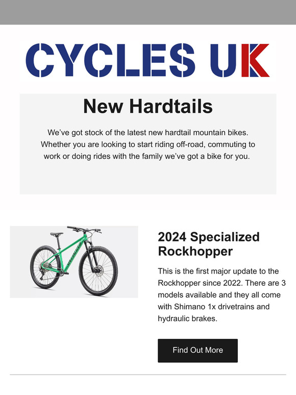 New Hardtail Mountain Bikes in Stock!