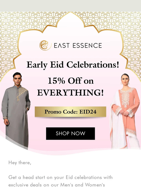🌙 Early Eid Sale: 15% Off Sitewide!