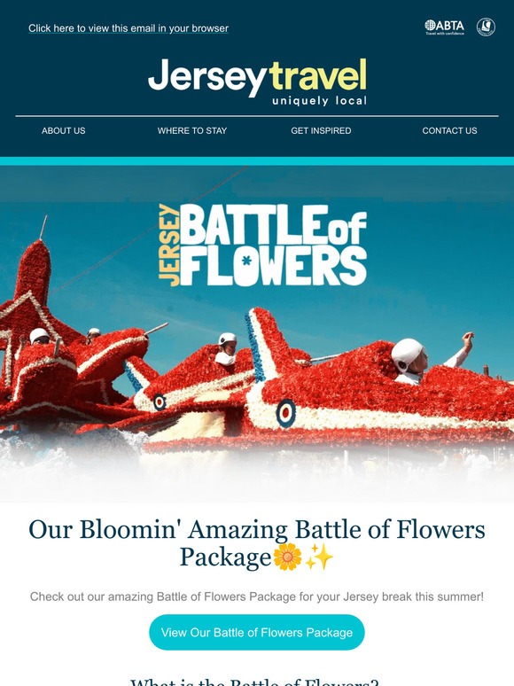 🌼 Jersey's Battle of Flowers Packages! We're so excited! 🥳