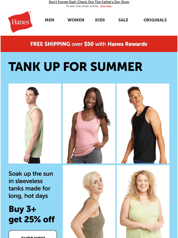 Hanes Email Newsletters Shop Sales, Discounts, and Coupon Codes