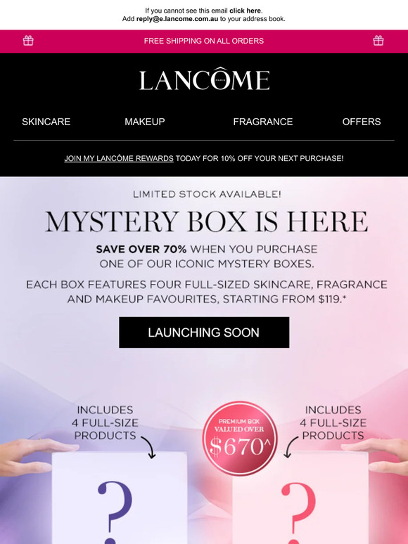 Lancome CA: Get Ready for Lancôme’s Mystery Boxes | Milled