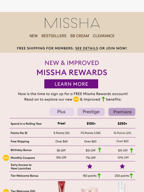 Missha US: Sign Up Now for Points Back, Discounts, & FREE Products! 🙌 ...