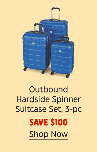 Outbound Hardside Spinner Suitcase Set, 3-pc. Save $100