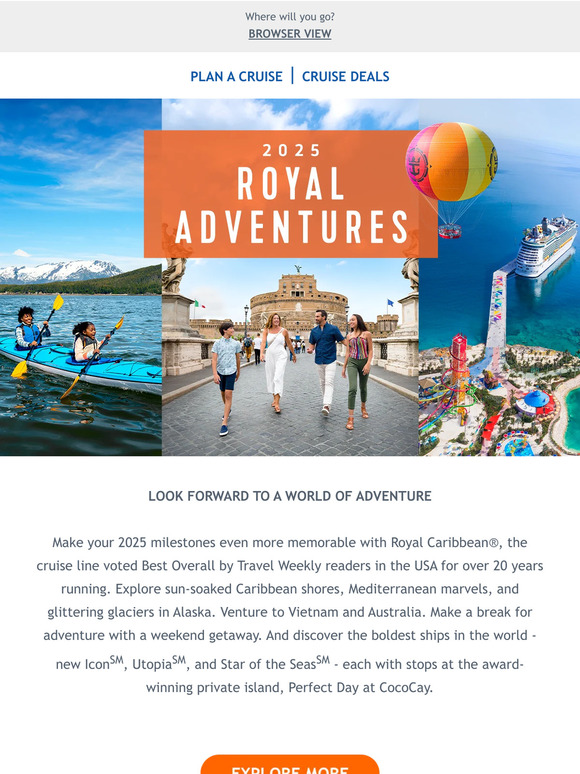 Royal Carribean 2025 adventures start today Milled