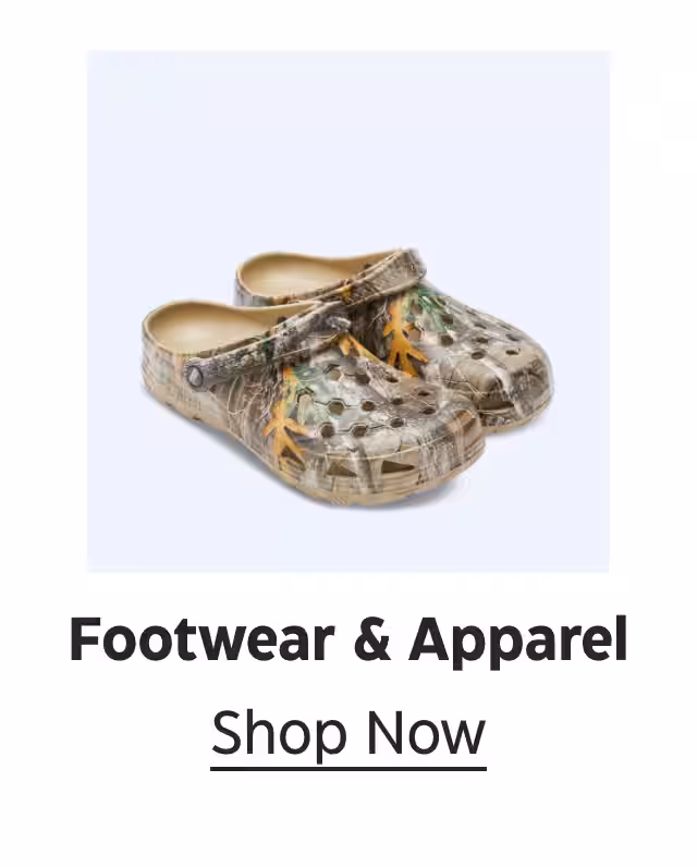 Footwear & Apparel. Shop Now.