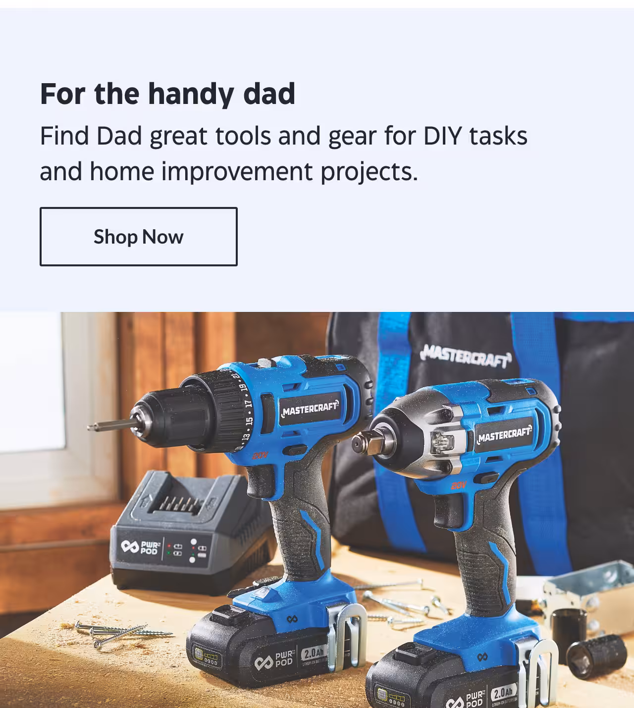 For the handy dad. Find Dad great tools and gear for DIY tasks and home improvement projects. Shop Now.
