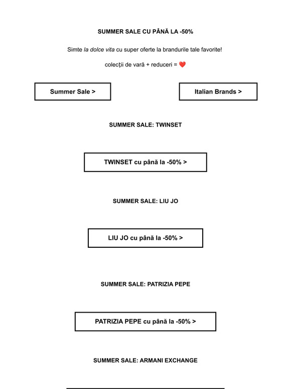 Summer Sale până la -50% 🛍️