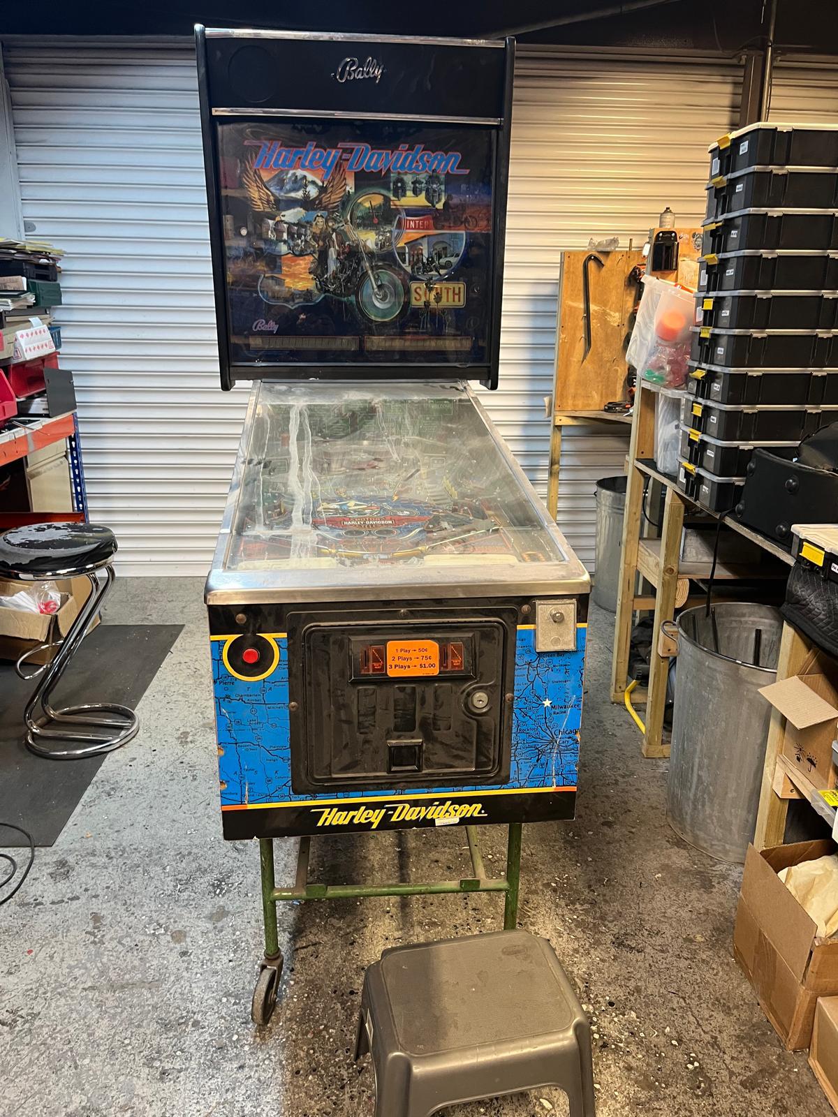 This is what the pinball was like when it arrived from the USA