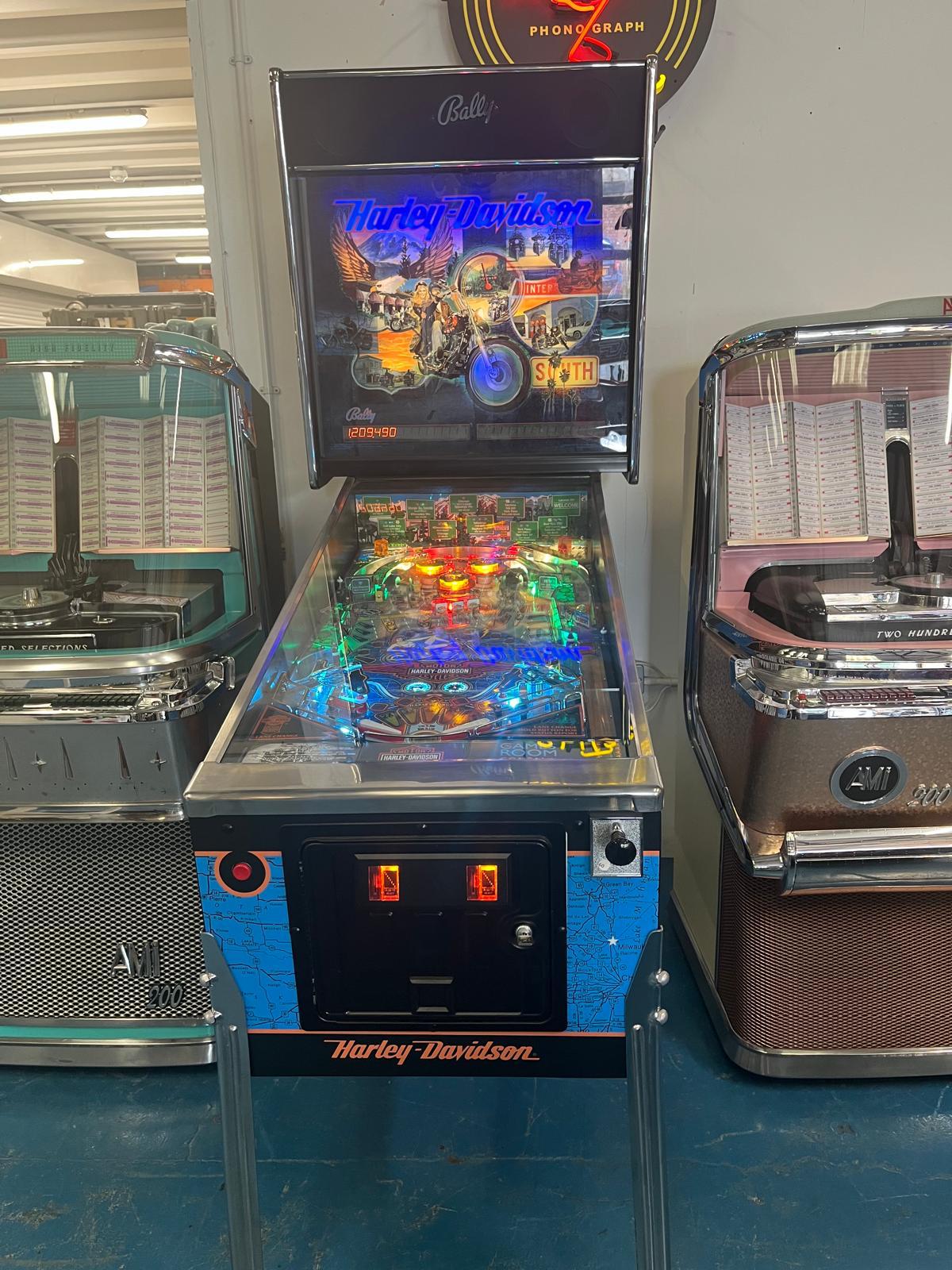 Fully restored! Our 1991 Harley Davidson Pinball