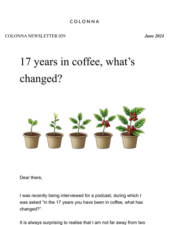 17 years in coffee, what’s changed?