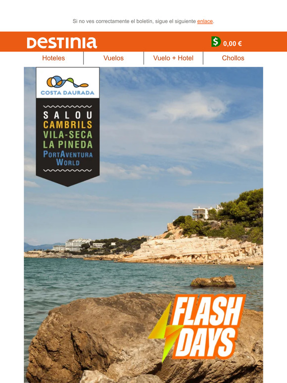 ⚡Esta semana los FLASHDAYS ⚡ te llevan a la COSTA DAURADA