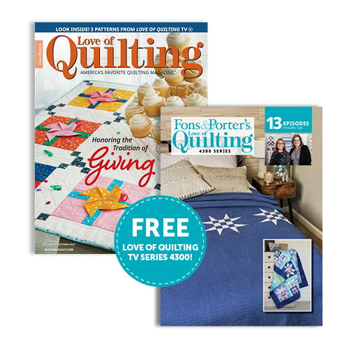 Fons & Porter: Free Love of Quilting Series 4300 with a Magazine ...