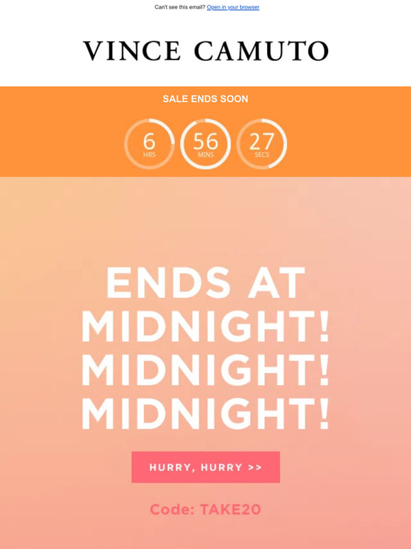 $20 OFF $100+ Ends in Hours!