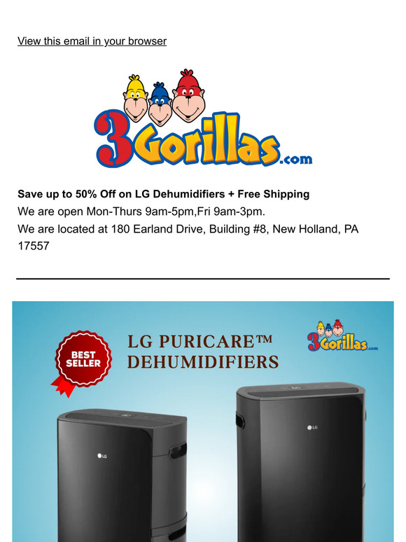 Shop the Bestselling LG Dehumidifiers ❄️