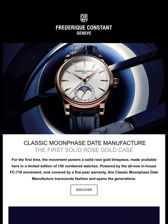 Classic Moonphase Date Manufacture: a new movement – and the first solid rose gold case