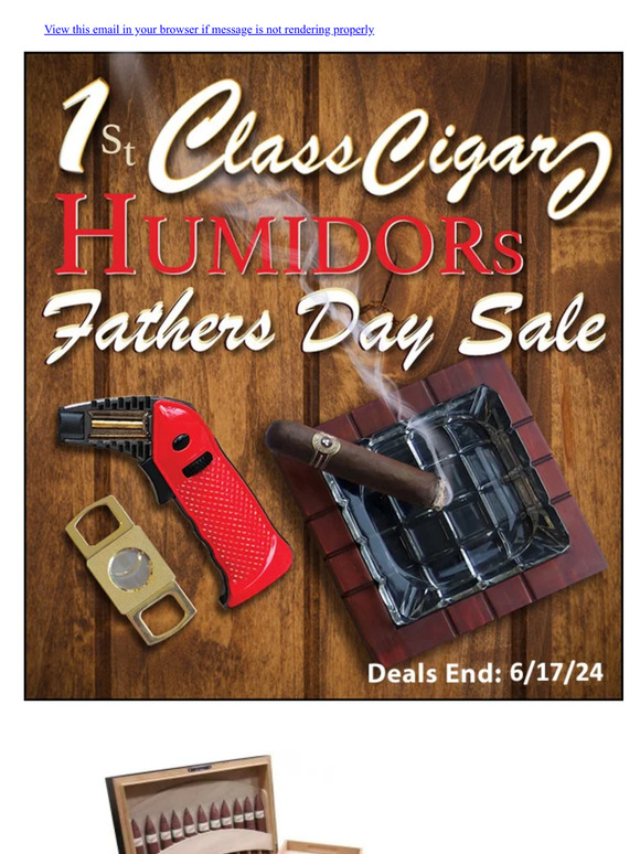 ENDS SOON – Father’s Day HUMIDIOR & ACCESSORY Specials
