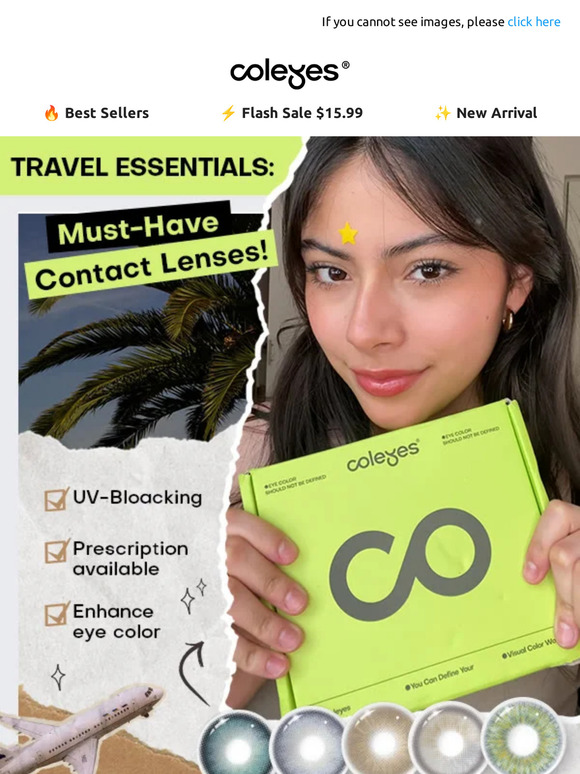 ✈️ Travel Essentials: Must-Have Contact Lenses!