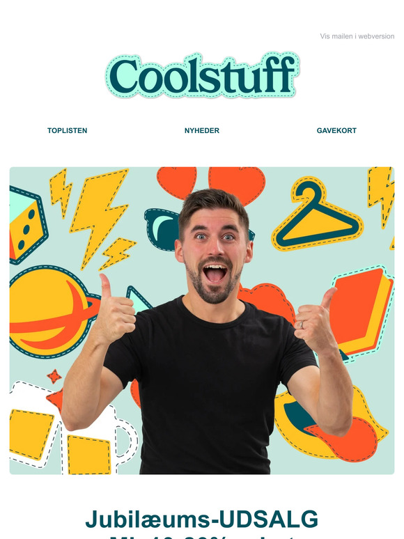🥳Jubilæums-UDSALG: Coolstuff fylder 20 år!