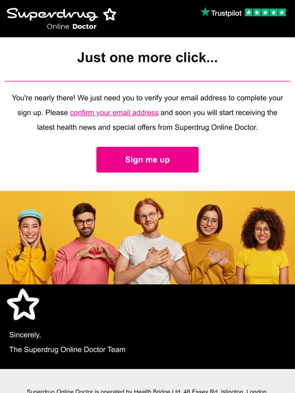 Please verify your email address